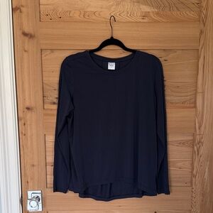 Athleta Navy Long Sleeve Top